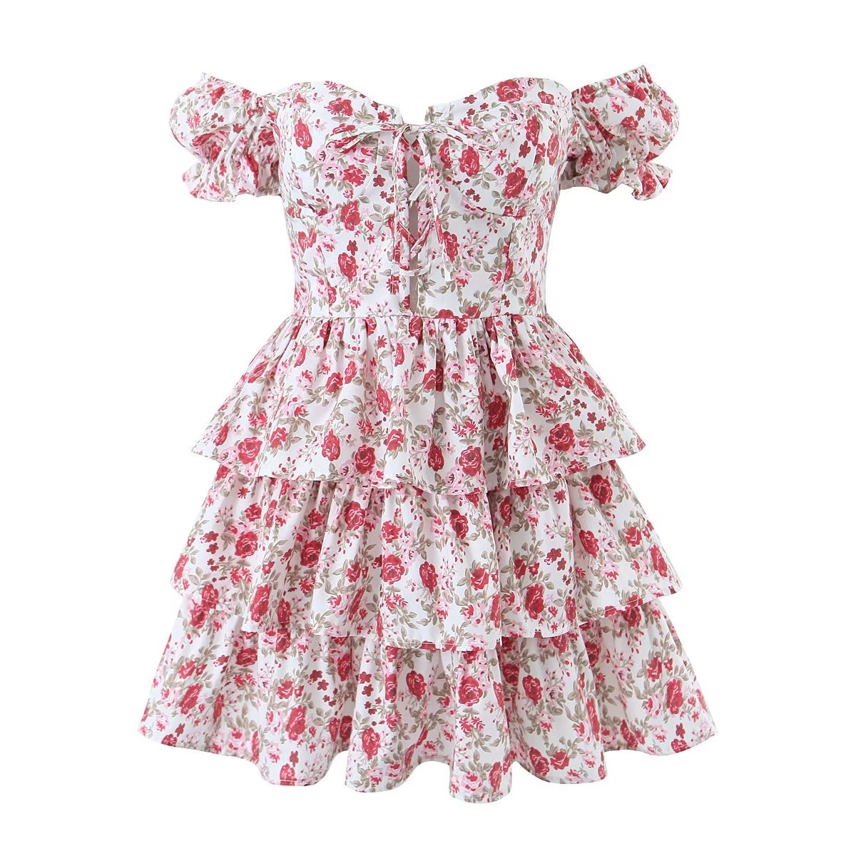 Pure Floral Tiered Dress