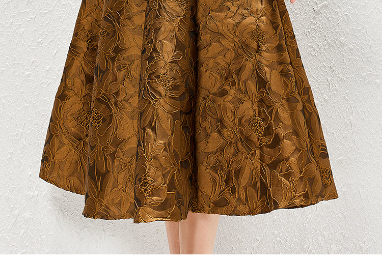 French Style Light Luxury Vintage Autumn Ruffled Shirt Skirt Two piece Set