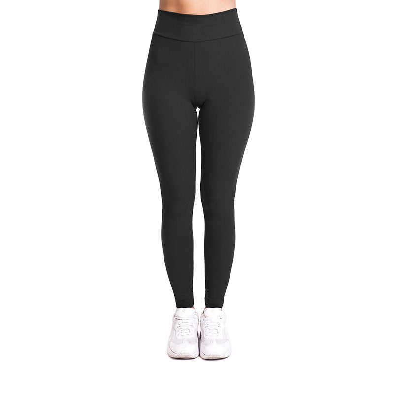 Solid Color Tight Cycling Pants