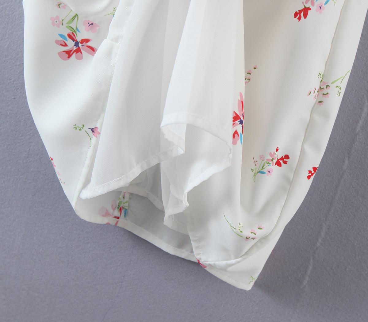 Vintage Court Franse vierkante kraag Puff Sleeve Printing A-lijn jurk