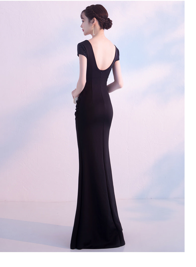 Royale lange slanke pasvorm Fishtail elegante dame host-jurk