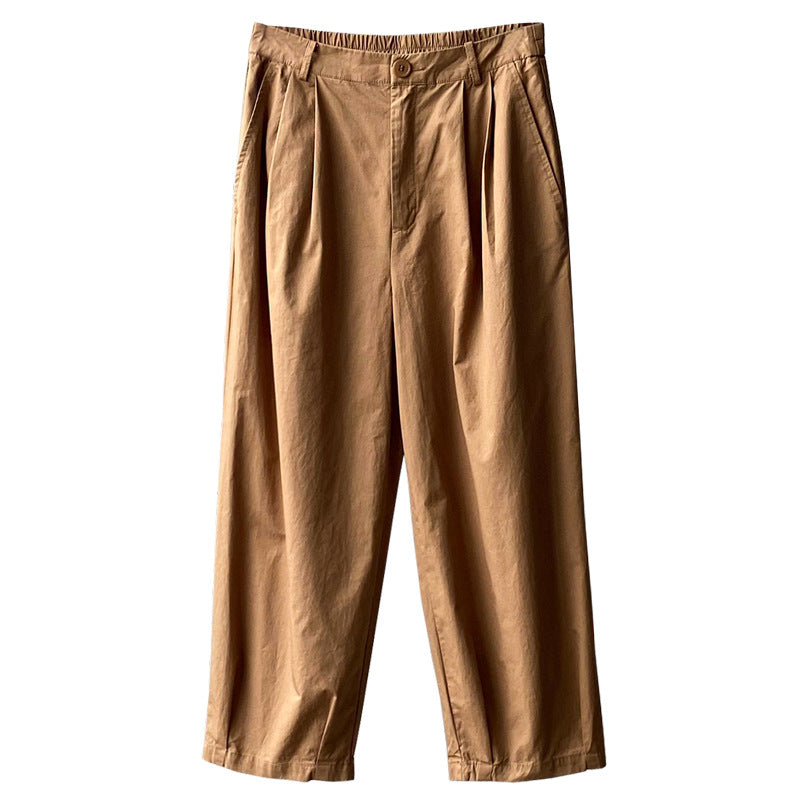 Korean High Waist Elastic Banana Pants