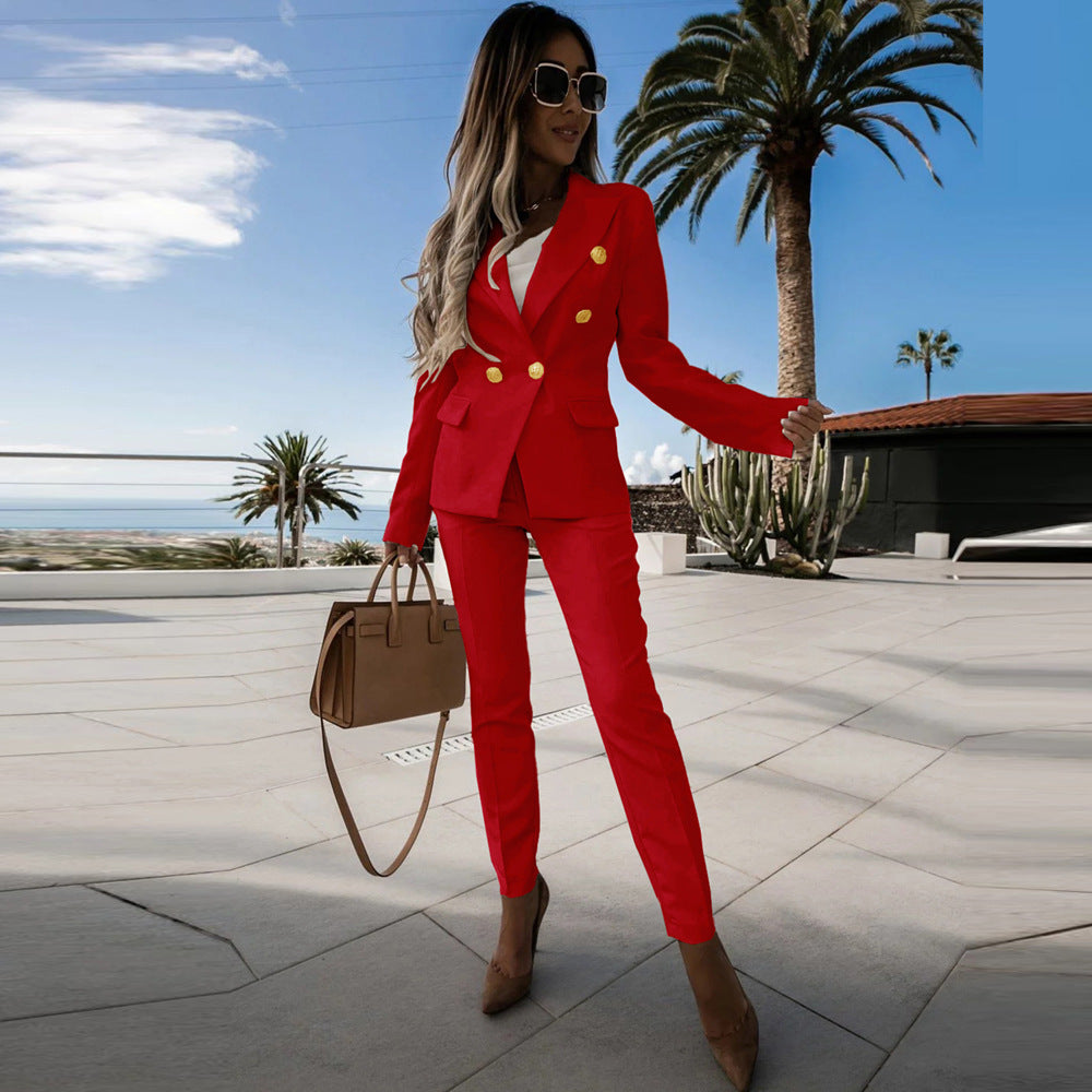 Long Sleeve Small Work Pant Suit