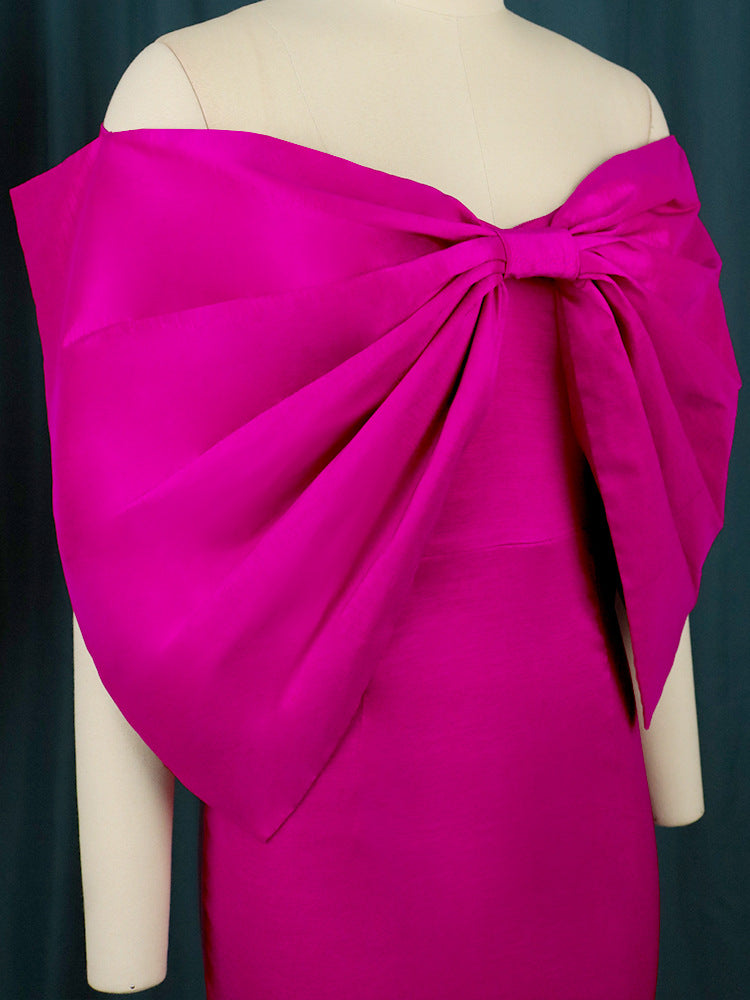 3D Bowknot Bow Sexy Party Bag Hip Party Dress