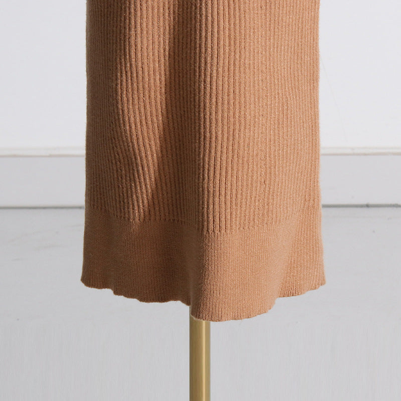 Robe tricotée mi-longue coupe slim amincissante Sense of Design