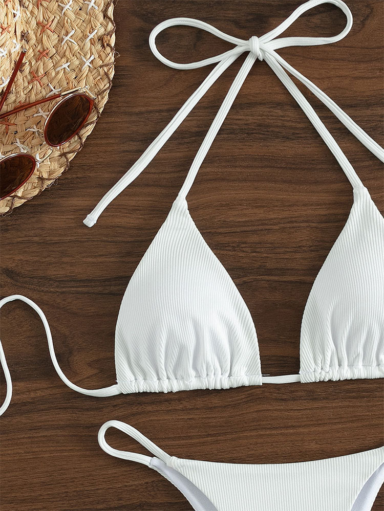 Printing Halter Spaghetti Straps Sexy Bikini