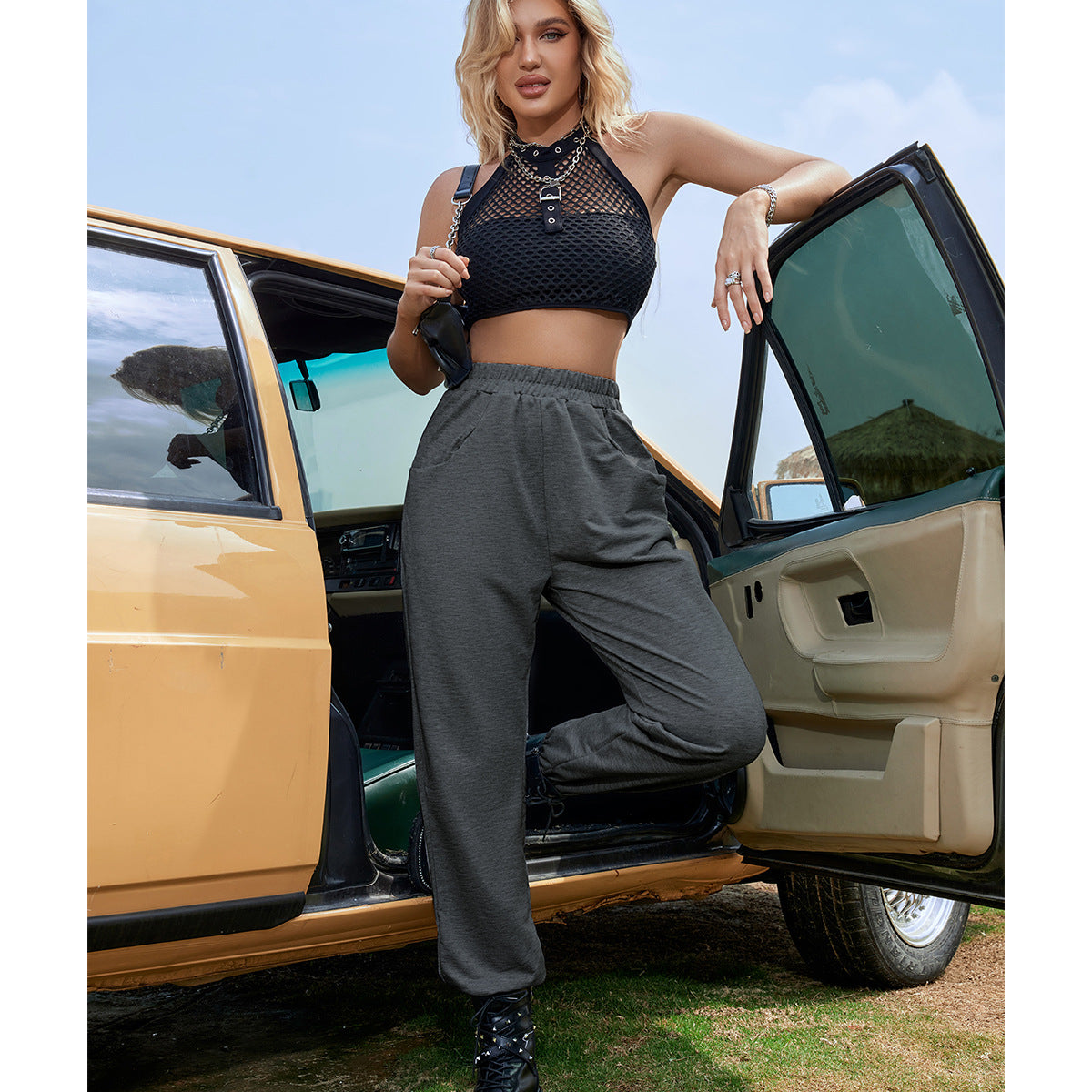 Casual All-Matching Straight Vacation Sports Skinny Trousers