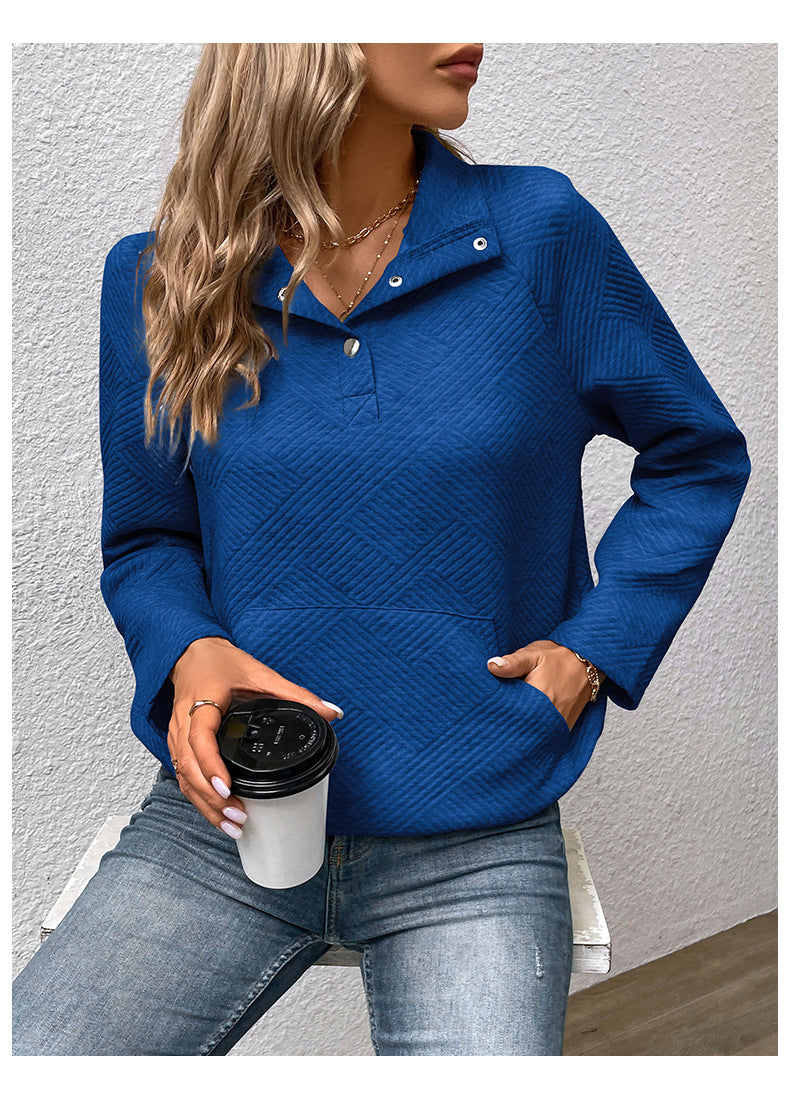 Long Sleeve Solid Color Sweater