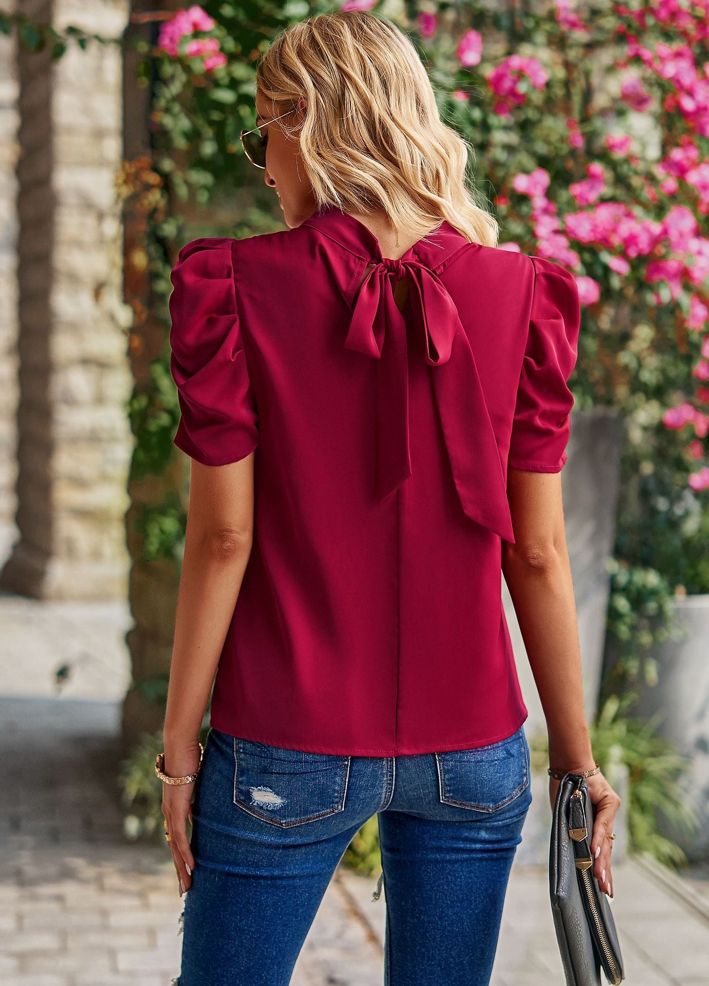 Round Neck Loose Blouse