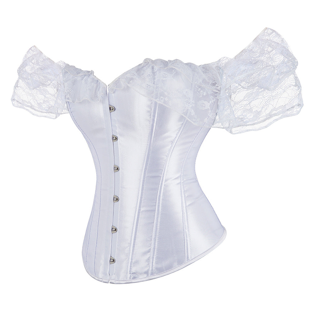 Lace Short Sleeved Corset