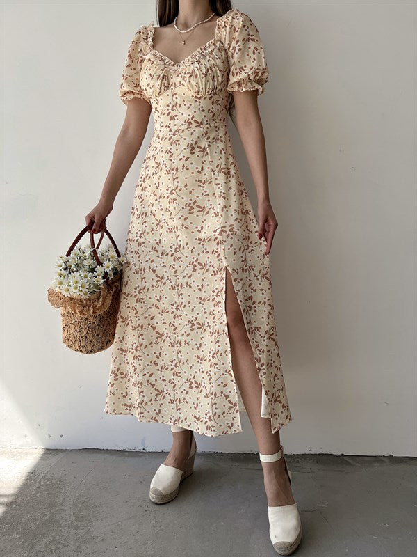 Fresh Sweet Floral Lace Dress