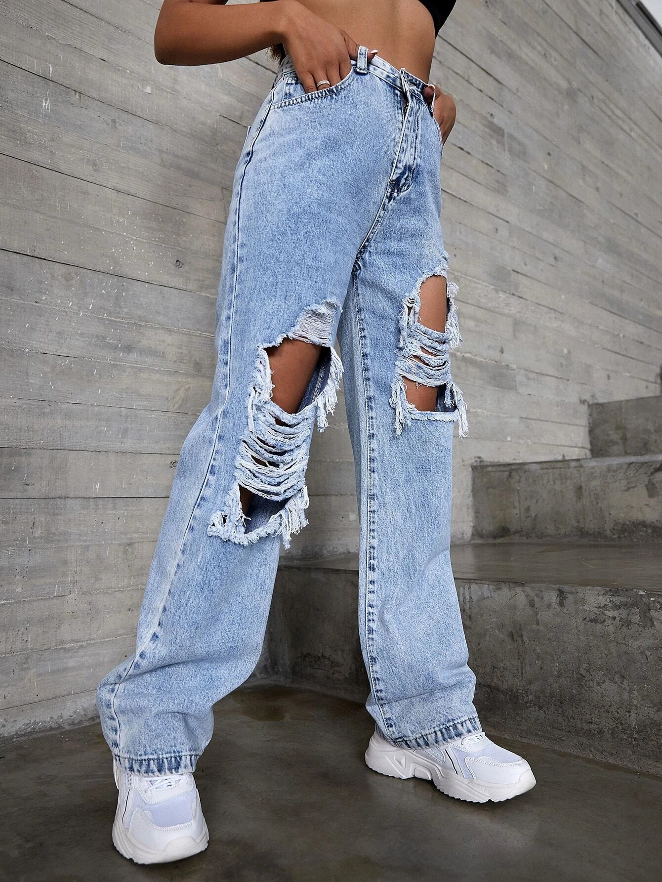 Ripped Cowboy Jeans