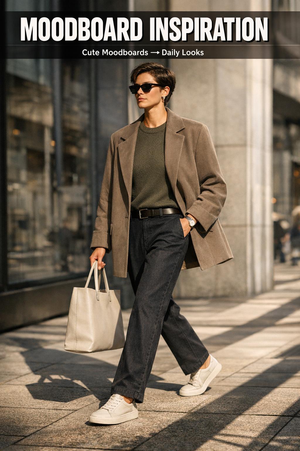 Moodboard inspiration photo with curated colors, textures, and design elements on a creative workspace