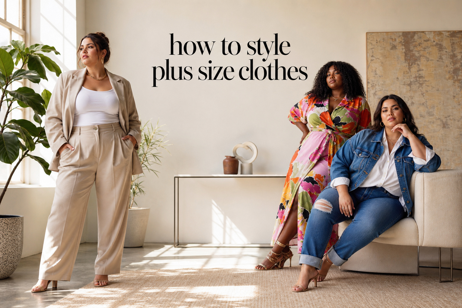 how to style plus size clothes with three confident outfit approaches
