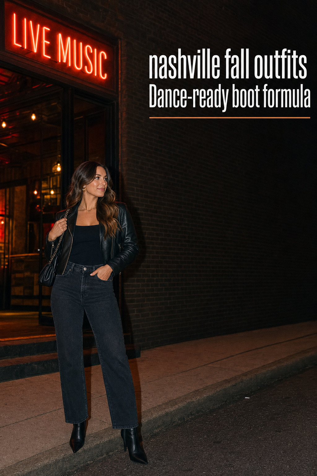 Nashville fall outfits for live music at night