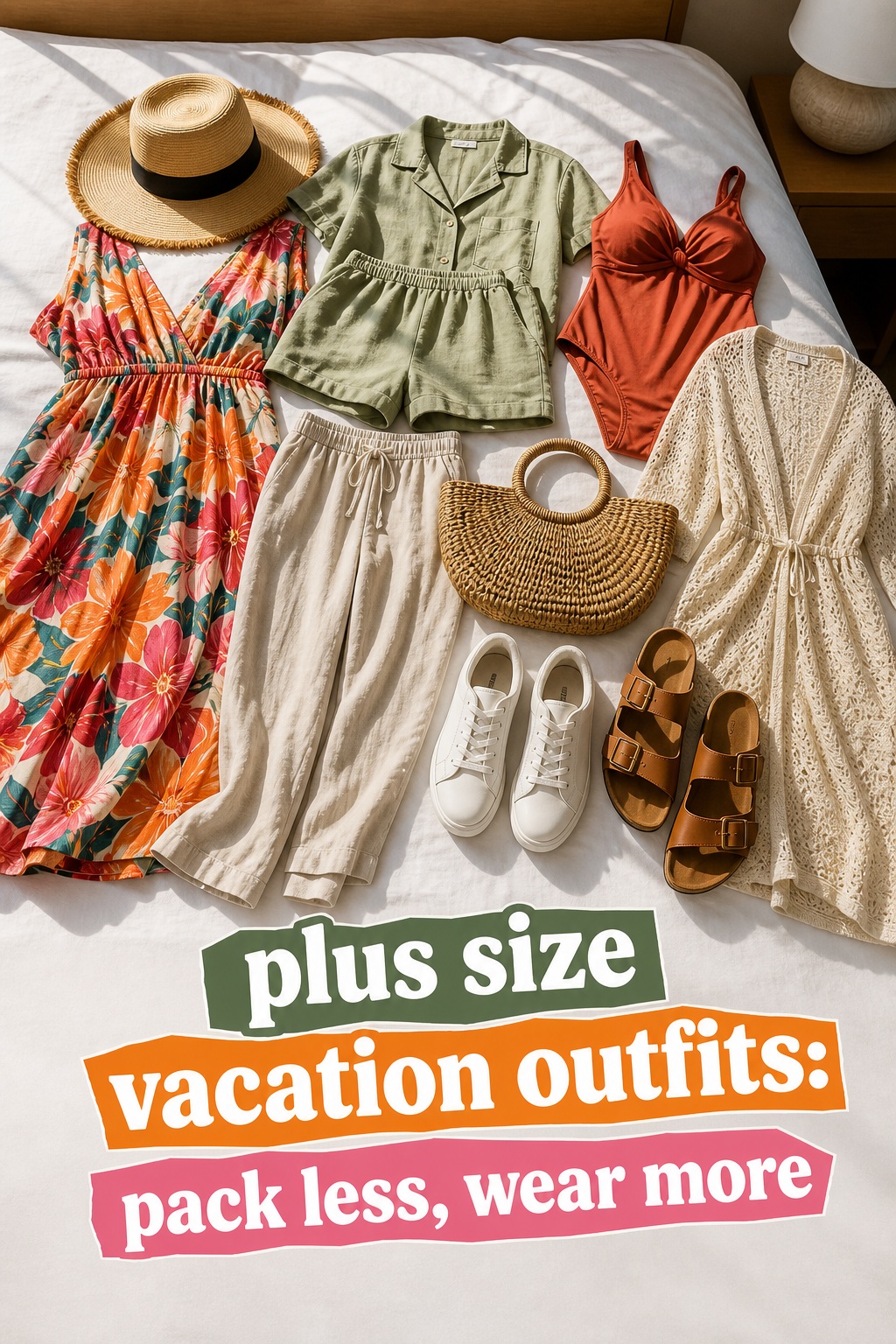 plus size vacation outfits for dinner in a colorful maxi dress and sandals